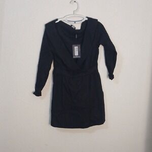 PrettyLittleThing Black Sheath Cocktail Dress